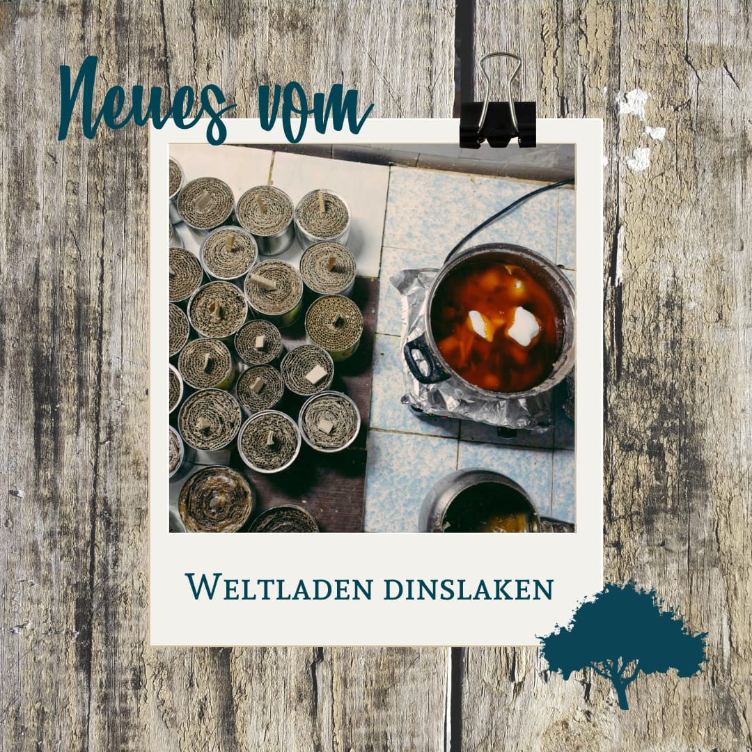 Neues aus dem Weltladen Dinslaken_Wachsrechste sammlung für die ukraine
