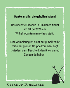 Cleanup Dinslaken Make Müllsammeln great again