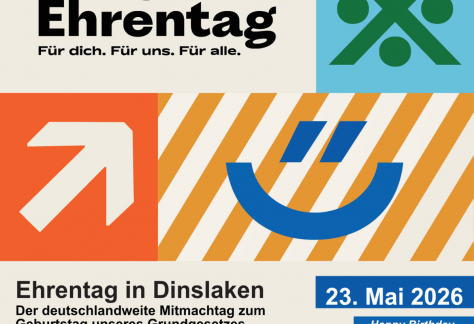 Ein Poster mit der Aufschrift "Der Ehrentag" und dem Datum 22. Mai 2026.