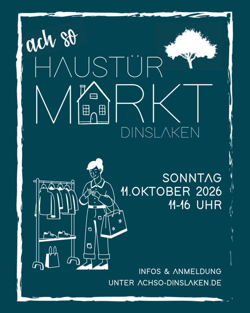 Plakat für den Haustür Markt am 11. Oktober 2026